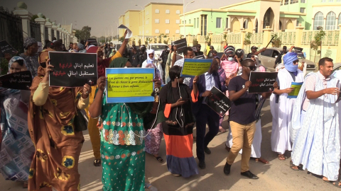 Ecole Mauritanie: manifestation contre l’duty d’inscrire les élèves de première année du primaire au public