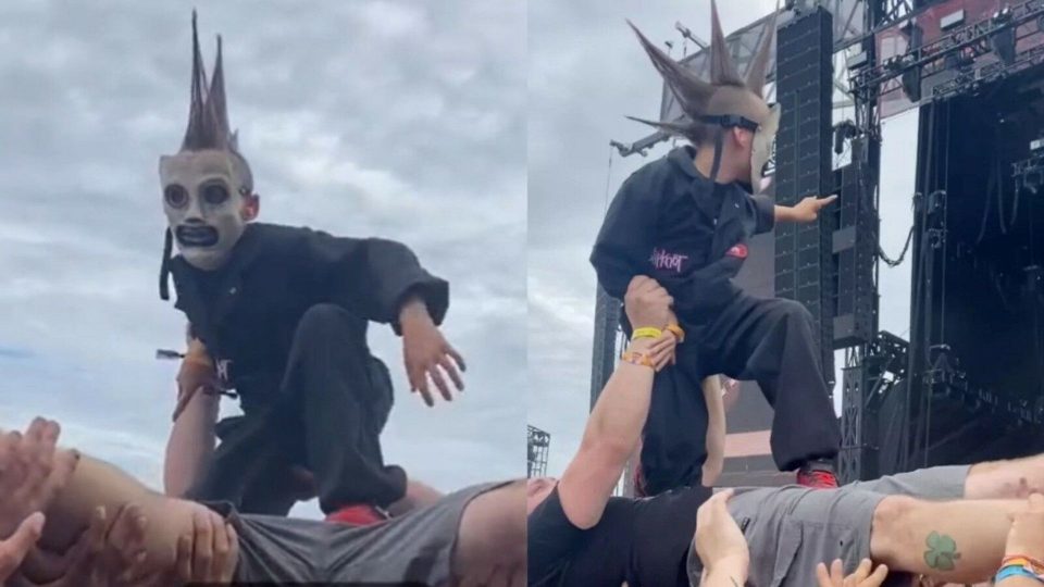 Enfant Un enfant déguisé en membre de Slipknot fait sensation lors d’un festival