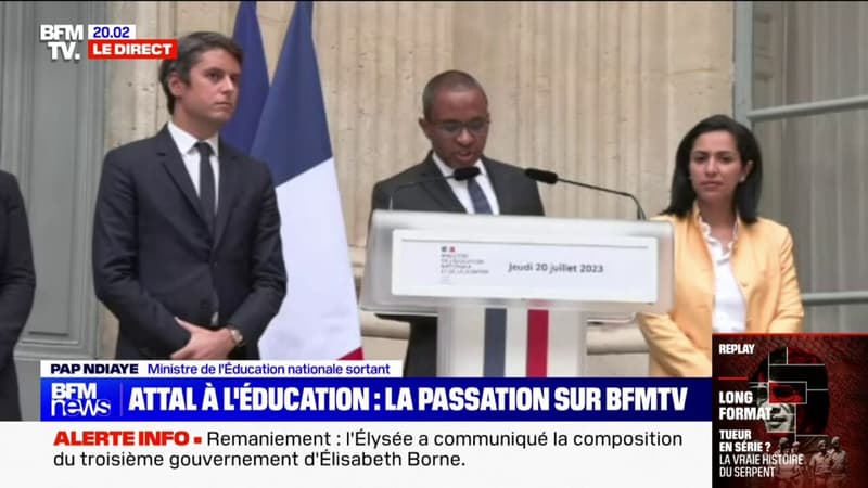 Ecole Passation au ministère de l’Éducation nationale: “Nous avons posé les fondations d’un nouvel élan pour l’école inclusive”, affirme Pap Ndiaye