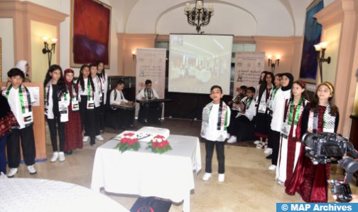 Enfant Al-Qods: Réception en l’honneur des enfants maqdessis de retour du Maroc à l’field de la 14ème édition des colonies de vacances